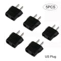 5 stk 110V til 220V Konvertering Adapter Plugger Reiseadapter Konverter [DB] US Plug
