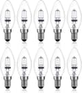 42W E14 C35 Dimbar halogenlampa AC 220-240V Varmvit 2700K e14 transparent halogenljus (10st) [DB]