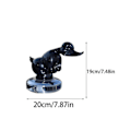 Miniatyrbild 2 av 4: Arg Anka Huvprydnad, Harts Bil Emblem Konvoj Huvprydnader För Lastbilar Dekor För Insidan Eller Utsidan Av Bilen, 18 cm [db] Black