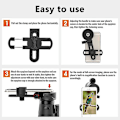 Miniatyrbillede 5 af 5: Universal Mobiltelefon Adapter Beslag Klip Montering Blød Gummi Materiale Til Kikkert Monokular Spotting Scope Teleskop [DB] black