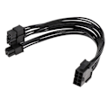 Miniatyrbillede 1 af 5: Cpu strømforsyning 8pin hun til Atx4p + 8pin han forlængeradapterkabel [DB]