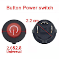 Miniatyrbild 1 av 5: Elbilar för Barn Elektrisk Bil Strömbrytare Leksaksbil Elektrisk Motorcykel Strömbrytare Fjärrkontroll Bil Strömbrytare Motorcykeltillbehör [db] Button Power switch