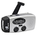 Pikkukuva 3 / 5: Aurinkoradio, käsikampi, aurinkokäyttöinen radio, kannettava hätäradio, sääradio DB Red