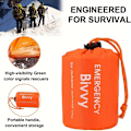 Miniatyrbilde 2 av 5: 1 stk/2 stk PE-isolerte soveposer, Sovepose for nødsituasjoner utendørs db Orange Cloth Bag