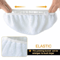 Miniatyrbillede 5 af 5: 5 stk. 10 tommer Bonnet Polermaskine Poleringspude Polering Buffing Bil Buffer Vokser [db] White