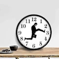 Miniatyrbild 3 av 5: Ministry Of Silly Walk Väggklocka Rolig Tyst Mute Klockor Konst Dekor  [dB} Black