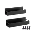 Pikkukuva 1 / 5: Magneettinen maustehylly jääkaapille, itseliimautuva keittiöhylly seinälle, ei porausta tarvita, 2 kpl jääkaappi - Jnnjv Db