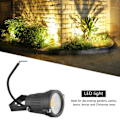 Miniatyrbillede 4 af 5: COB 3W 12V LED Plænelys Vandtæt LED Spotlight Have Have Lys Udendørs Spotlight (ingen søjle DB warm light