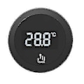 Miniatyrbillede 1 af 2: Termometer til E61 Gruppe Espressomaskiner Præcisions Overvågning Touch Baggrundslys [db]