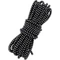 Miniatyrbilde 1 av 5: Fantasyon 4mm Svart Elastisk Snøre 10 Meter 4mm Elastisk Snøre Bungee Snøre Rundt Elastisk Snøre Bungee Tau Multifunksjonelt [DB] Black and White 4mm 5Meter