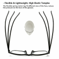 Miniatyrbillede 2 af 5: Progressive Multifokale Briller Til Kvinder Mænd Blåt Lys Blokerende Læsebriller  [dB} Black Strength 1.0X