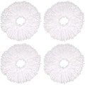 Miniatyrbild 2 av 5: 4-pack Mikrofiber Mopphuvud Ersättningar, 360 Grader Roterande Runda Mopphuvud för Golvrengöring (16c DB