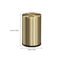 Miniatyrbilde 2 av 4: Rustfritt Stål Søppelbøtte Med 9L Kapasitet - Holdbar Og Rustfri  [dB} 9L Black Gold