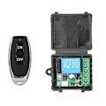 Pikkukuva 1 / 5: DC12V 10A Releet 1CH 433MHz RF Langaton Radio Frequency Kaukosäädin [DB] Black