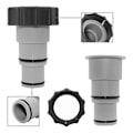 Miniatyrbilde 4 av 5: 2 stk. Erstatnings Slange Adapter for Overjordisk Svømmebasseng, 1,5 til 1,25 Tommer Slange Adapter for [DB] As shown