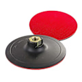 Miniatyrbillede 2 af 4: 10-delt Rundt Slibningssæt med Polstret og Boret Adapter til Blandet Grussliber 125Mm Slibeskive Db black  brown