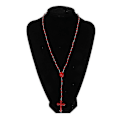 Miniatyrbillede 4 af 5: Plastik Rosenkrans Perler Lysende Halskæde Katolicisme Bøn Religiøse Smykker---Model kode21361-XG3132 [DB]