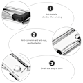 Miniatyrbilde 5 av 5: 50 stk Klippbrett Klips Kan Installere Hardplate Klips Klippbrett Klips Kontorrekvisita Metall Klips Fjær Cdb silver