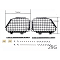 Miniatyrbillede 5 af 5: Metal Foldable Bilrude Beskyttende Net Vinduesgitter DB