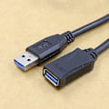 Miniatyrbilde 4 av 5: DB Høyhastighets USB3.0 Forlengelseskabel hann til hunn for diverse USB-enheter Black 1.5m