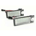 Miniatyrbillede 1 af 5: 2 stk. Hvide LED-nummerpladelyspærer til Volvo S80 99-06 V70 Xc70 S60 Xc90 Dxy88 Nummerplade DB