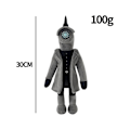 Miniatyrbild 3 av 5: Skibidi toalett leksaksplysch, Speakerman plysch skräckspel fyllda plyschdockor samlarobjekt presenter till barn samlare A DB Black