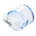 Pikkukuva 2 / 5: Selkeät pöytä- ja tuolinjalkojen suojakorkit silikonista, lattiaa suojaava setti {DB} 19mm 16pcs
