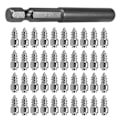 Miniatyrbilde 2 av 5: 100 stk Spikernagler 9mm + 1 stk Borhylse, Bil SUV ATV Antislipp Spikernagler Hjul Dekk Snø T DB silver