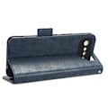 Miniatyrbilde 3 av 5: For Asus ROG Phone 7 5G Mobiltelefon Lommebok Etui PU Lær Innprentet Trekant Stativ Deksel [DB] Blue