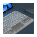 Miniatyrbild 2 av 5: Trådlöst tangentbord med touch, bakgrundsbelyst tangentbord, RGB-tangentbord, transparent kristall Bluetooth-tangentbord, universellt för PC, rosa