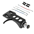 Miniatyrbilde 1 av 5: Turntable Headshell Mount Universal Phono Cartridge Replacement Phonograph db Black