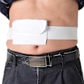 Miniatyrbilde 4 av 4: Belte for kvinner Peritonealdialyse Kateterbelte Pasient Justerbart Peritonealtube Beskyttelsesbelte Med Pose Tw-Yvan [DB] White