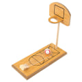 Miniatyrbillede 1 af 3: Bordbasketballspil til voksne - Mini basketballspil i træ - Bærbart basketballspil - Db 24X10CM