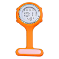Miniatyrbillede 1 af 5: Elektronisk Multifunktionel Sygeplejerske Ur Silikon Sygeplejerske Ur Lysende Alarm Kronograf Digital Bryst Ur db Orange