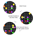 Miniatyrbilde 5 av 5: Regnbue Ball Matching Leke Fargerik Morsom Puslespill Sjakkbrett Spill med 48 stk/ 80 stk Fargede Perler for {Db) 48 Particles