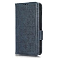 Miniatyrbillede 5 af 5: Til Asus ROG Phone 7 5G Mobiltelefon Wallet Case PU Læder Præget Trekant Stand Cover [DB] Blue