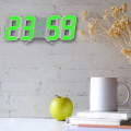 Miniatyrbillede 5 af 5: LED Digital Vægdekoration Glødende Nattilstand Justerbar Elektronisk Bordur Vægdekoration Stue LED Ur [dB} Green