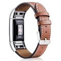 Pikkukuva 1 / 4: Aito nahkainen ranneke Fitbit Charge 2 -kelloon, korvaava ranneke - Kahvi [DB] Multicolor Brown