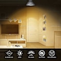Miniatyrbillede 3 af 5: GU10 Halogenpærer 35W 2800K Varm Hvid, Pakke med 8 Dæmpbare Loftspotlights [DB]