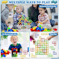 Miniatyrbilde 4 av 5: 64 stk. Tetra Tower balanse stableblokker spill, brettspill for 2 spillere + familiespill [DB]