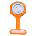 Miniatyrbillede 1 af 5: Piao Elektronisk Multifunktionel Sygeplejerske Ur Silikon Sygeplejerske Ur Lysende Alarm Stopur Digitalt Bryst Ur [DB] Orange