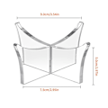 Miniatyrbilde 5 av 5: 2-delt Basketballstativ Fotballstativ Akryl Ball Display Stativ Transparent Basketballstativ Fotballstativ-transparentdb