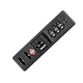 Miniatyrbillede 1 af 4: Bærbar TSA Toldkode Lås PC Bagage Lås Indbygget Forsænket Lås Tyverisikring Kombination Lås TAO db Black 9.5X2.6cm
