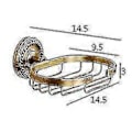 Miniatyrbilde 2 av 3: Solid Messing Baderom Tilbehør Kurv Toalettpapir Stang Stativ Bad Hardware|baderom Tilbehør db