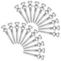 Miniatyrbilde 1 av 5: 26 stk Sko Pigger for Is Lufting Sko Pigger for Kvinner Plen Lufting Sko Pigger Sølv Plen Sho db Silver
