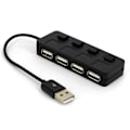 Miniatyrbillede 3 af 5: Superhurtig Usb2.0 Hub Multi Usb Splitter 4 Ports Udvidelse 12v Strømadapter {Db} White