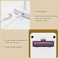 Miniatyrbild 4 av 5: e Bureau e Lecture Led Sans Fil Rechargeable Usb Batterie 2000mah, Tactile Dimmable Intensit 3 Couleurs ,e Table Enfant Chambre Chevet DB