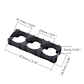 Miniatyrbillede 5 af 5: 50 stk. 21700 Lithium Celle Trippel Batteriholder Beslag Batteripakke Beslag Til Diy Batteri 21,7 mm [db] black