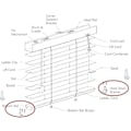 Miniatyrbilde 3 av 5: 12 stk. Hold Down-brakett for 1\" Mini Blinds Bottom Rail Hold Clips Clear Pc On Faux Wood Blinds, Venetian Blinds And M {DB}