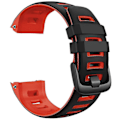 Miniatyrbillede 1 af 5: Til Garmin Instinct Silikone Urrem [DB] Black Red